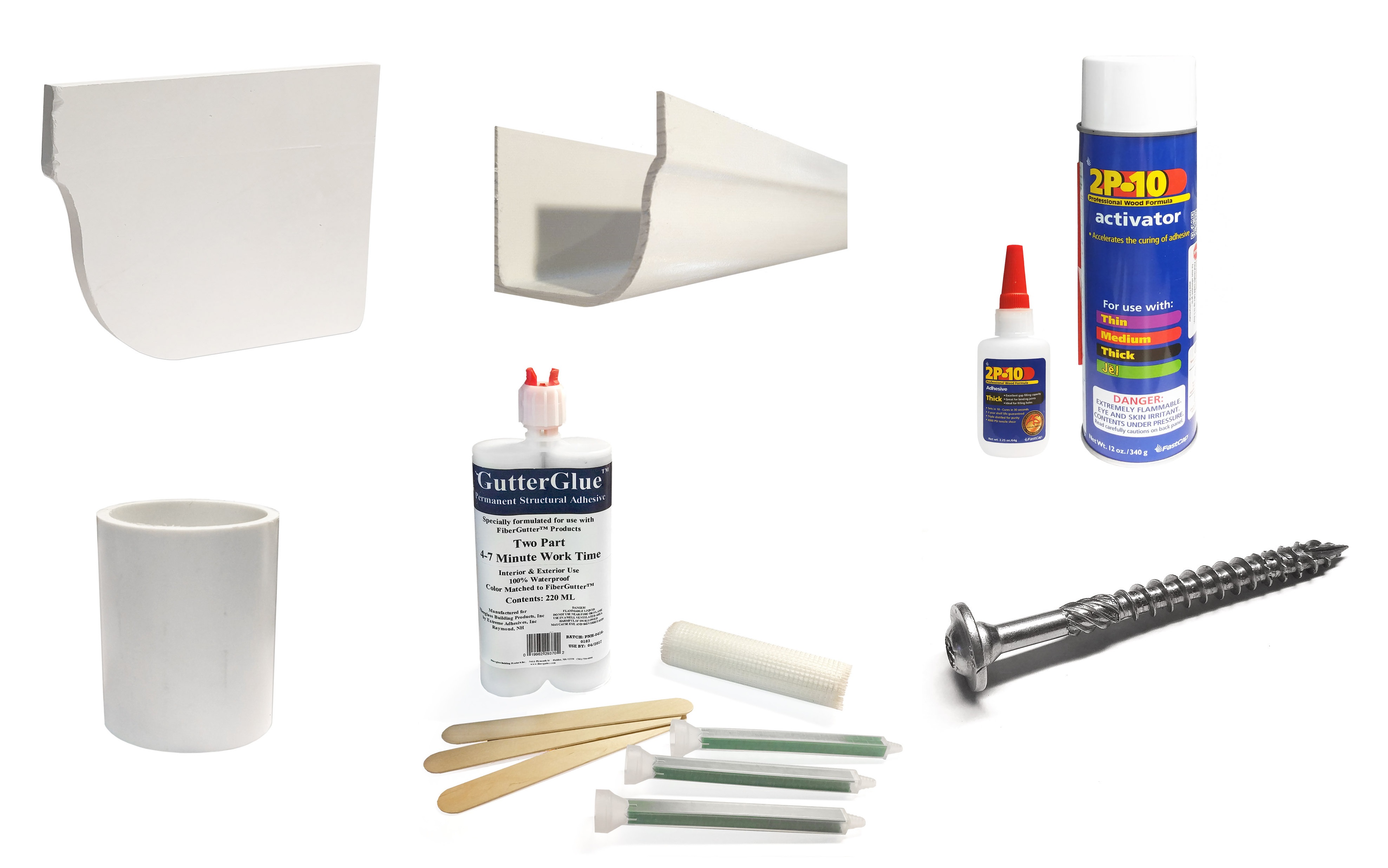 fiberglass gutter accessories